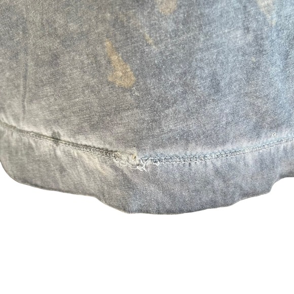 Women's distressed Ralph Lauren grey sleeveless shirt with, white red logo front - Picture 7 of 8